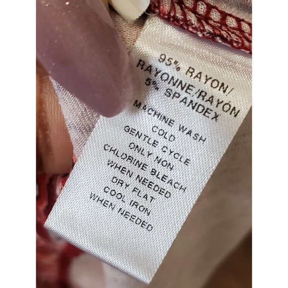 Loft Women's Multicolor Rayon Round Neck Sleeveless Knee Length Dress Size XS - Picture 9 of 11